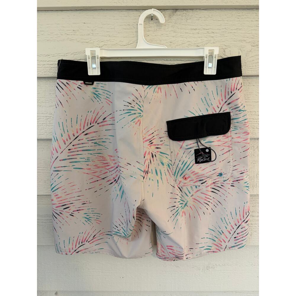 Rip Curl Mirage Board Shorts Men’s Size L Tropical Palm Print Swim Trunks - Picture 6 of 6